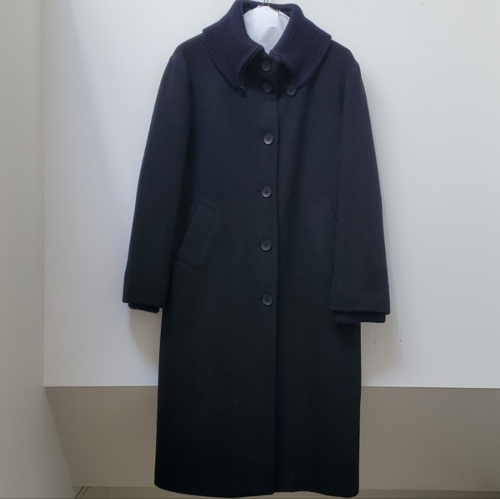 Soia & Kyo Black Wood Coat